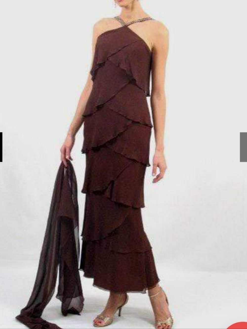 Daymor Couture Petite      100% Silk Evening Dress